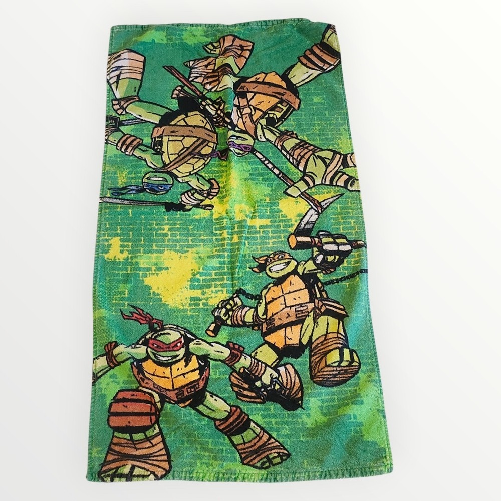 Vintage TMNT Teenage Mutant Ninja Turtles Surfing Beach Bath Towel 23'x44'